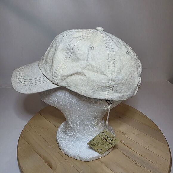 Vintage Apple Computers Embroidered Logo Hat NWT Strap Back Off White - Picture 4 of 7